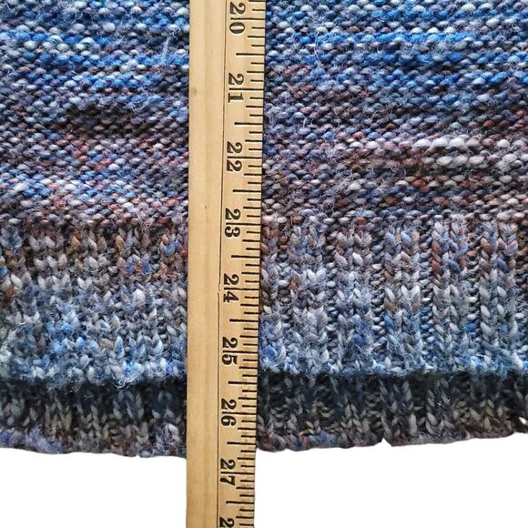 PrAna Claus Blue Knit Pullover Wool Blend Nordic Sweater Women's Small - Picture 10 of 11